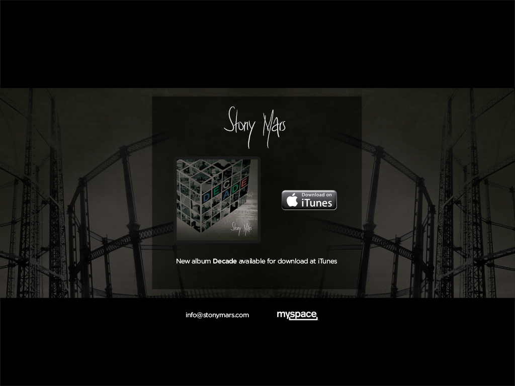 Stony Mars - New album Decade available at iTunes